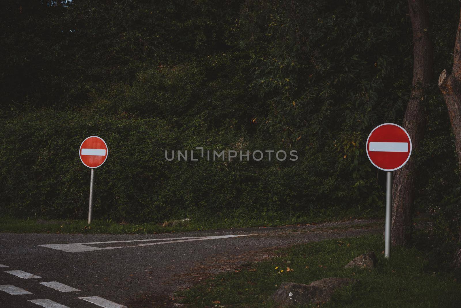 No entry signal. High quality photo