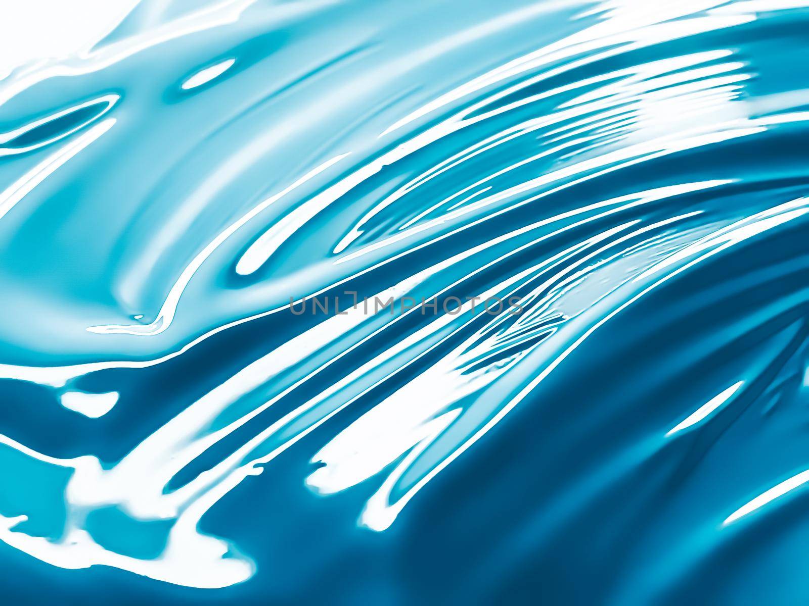 Glossy blue cosmetic texture as beauty make-up product background, cosmetics and luxury makeup brand design concept