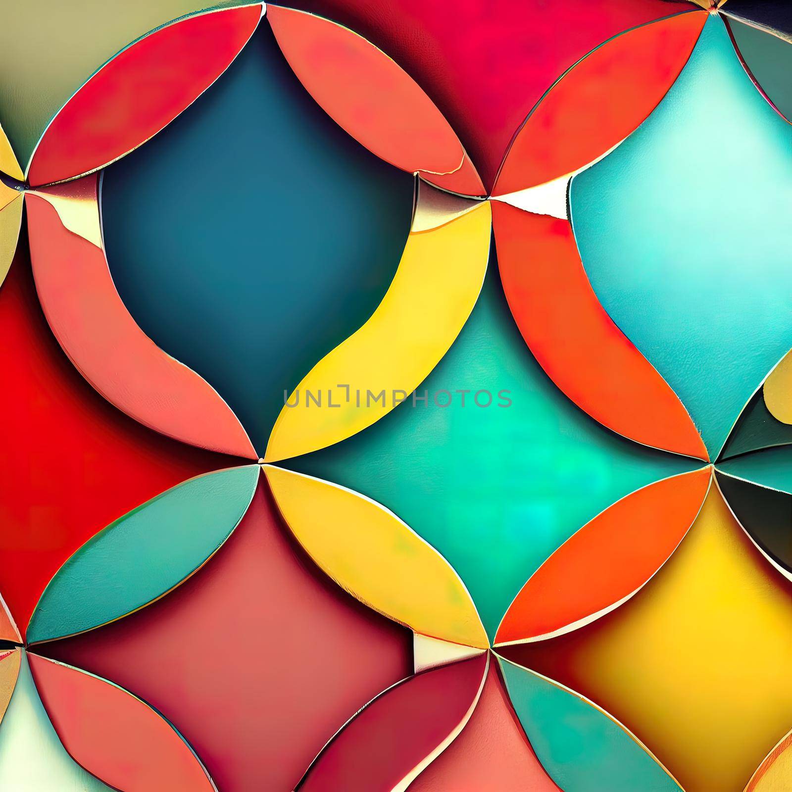 Lucky charm square banner background of 3D render, suitable for social media post and web internet ads.
