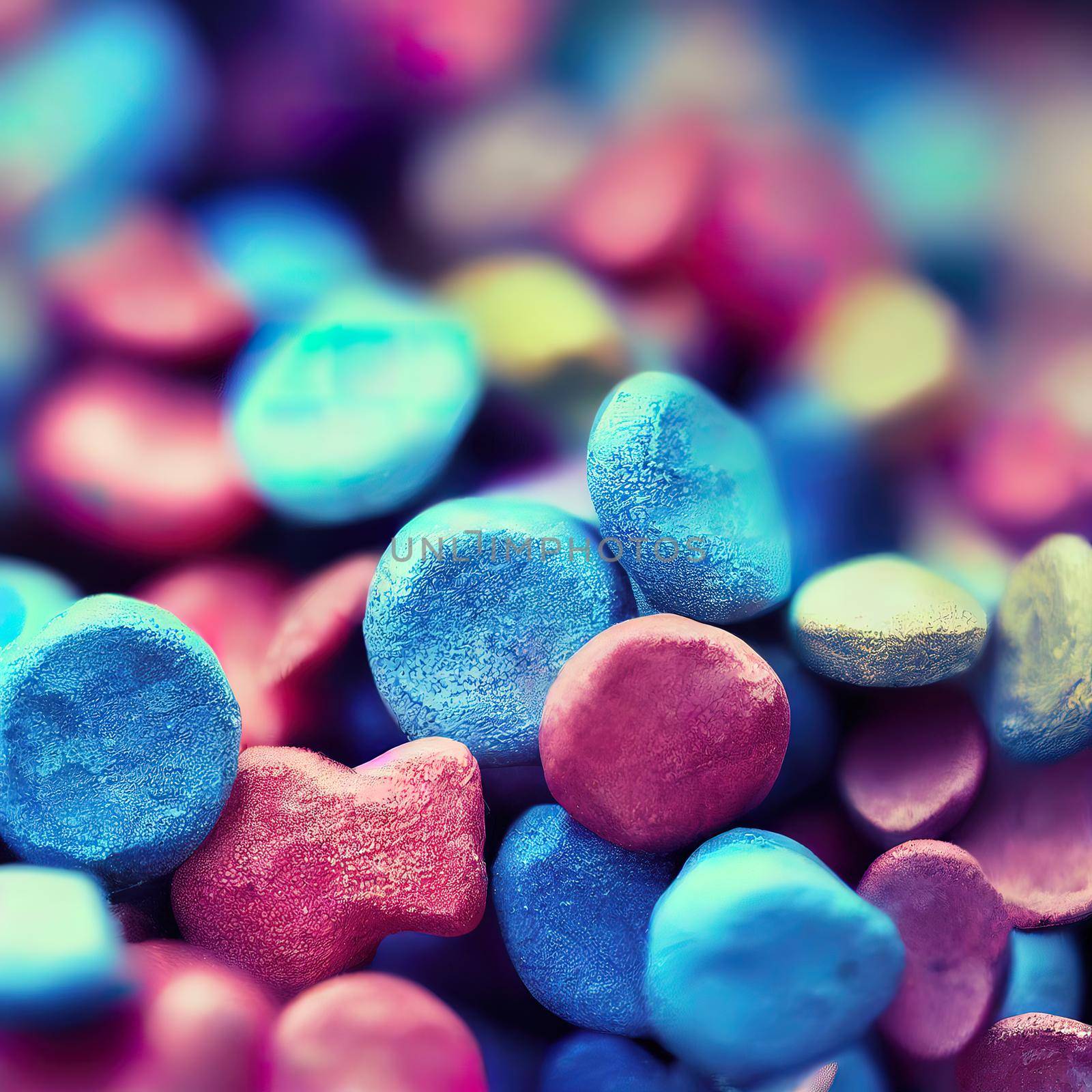 Lucky charm square banner background of 3D render, suitable for social media post and web internet ads.