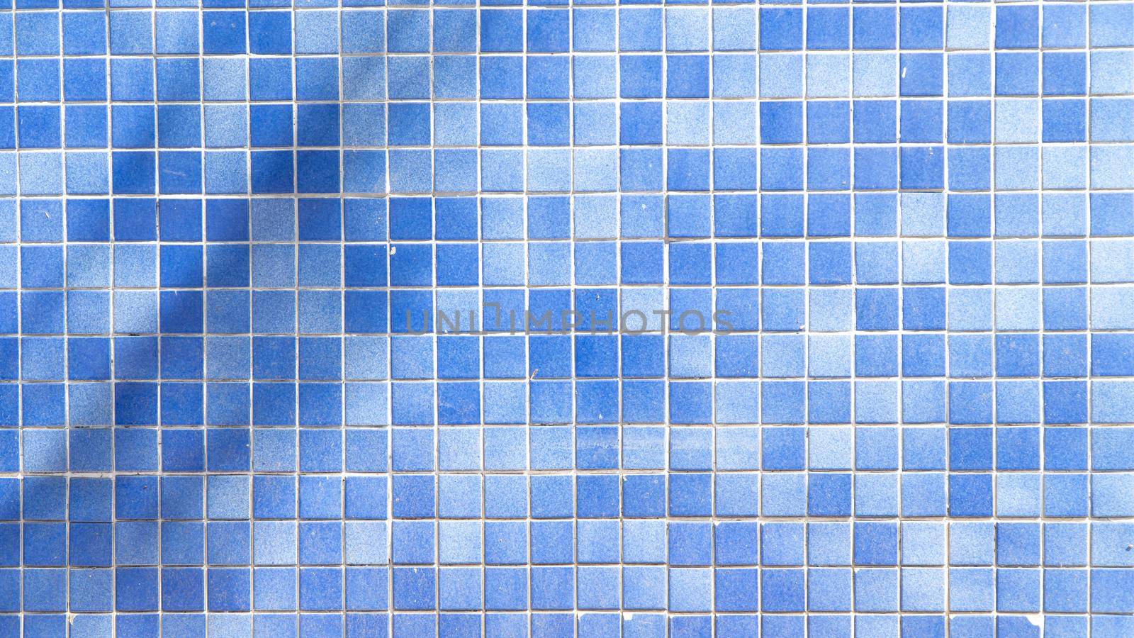 Blue tiles squared, mosaic background by voktybre