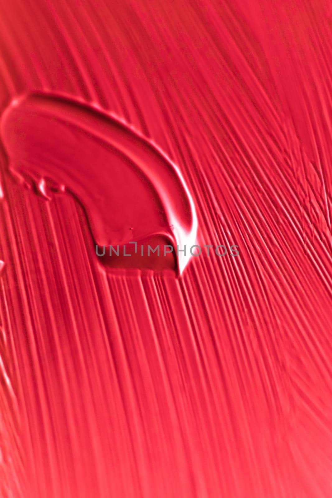 Cosmetics abstract texture background, red acrylic paint brush stroke, textured cream product as make-up backdrop for luxury beauty brand, holiday banner design by Anneleven