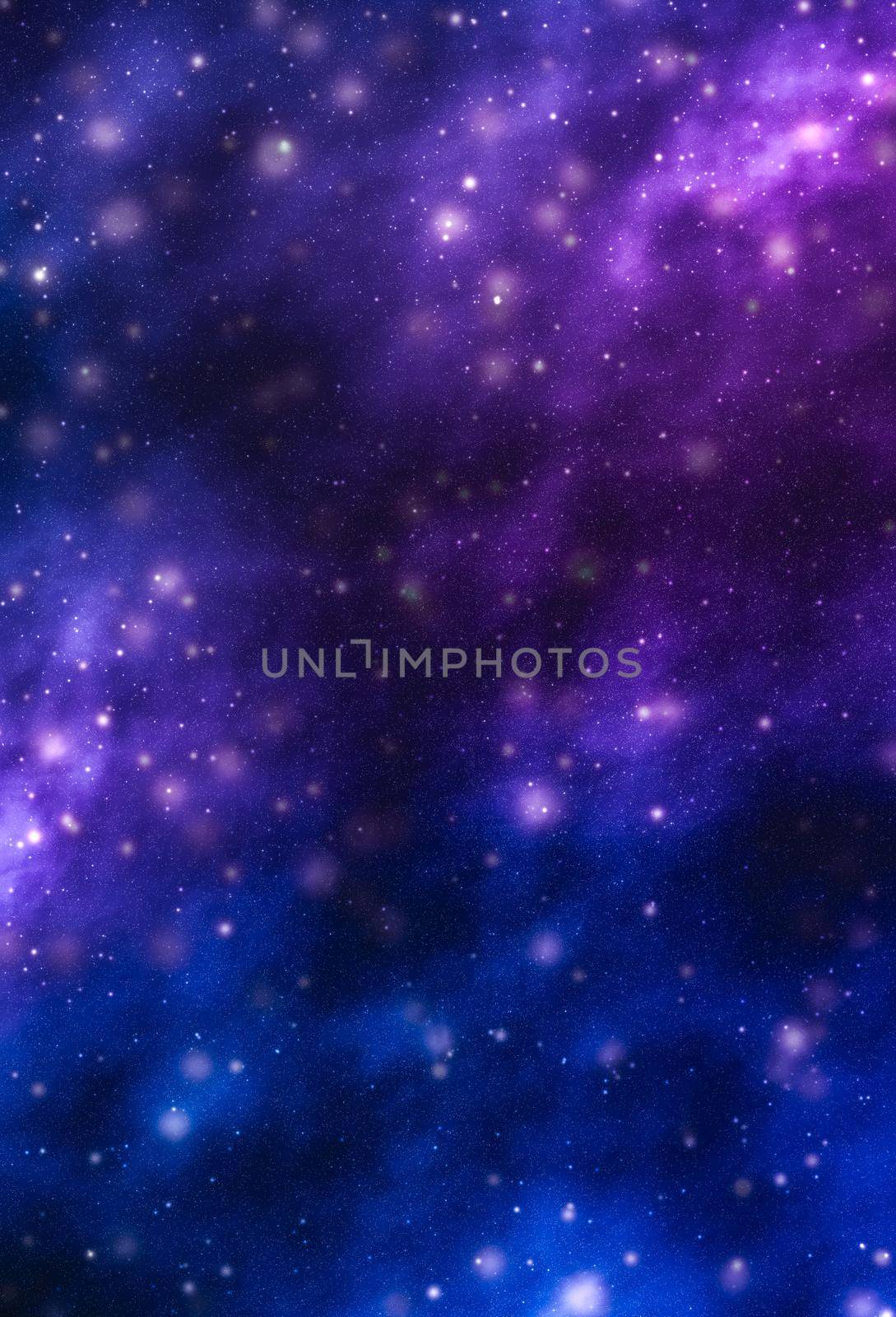 Stars, planet and galaxy in cosmos universe, space and time travel science background by Anneleven