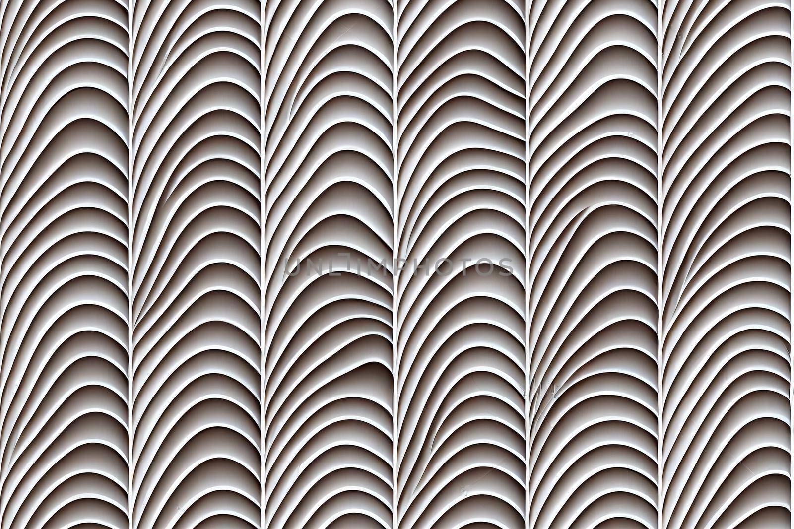 White seamless texture. Wavy background. Interior wall decoration. 3D interior wall panel pattern. white background of abstract waves.