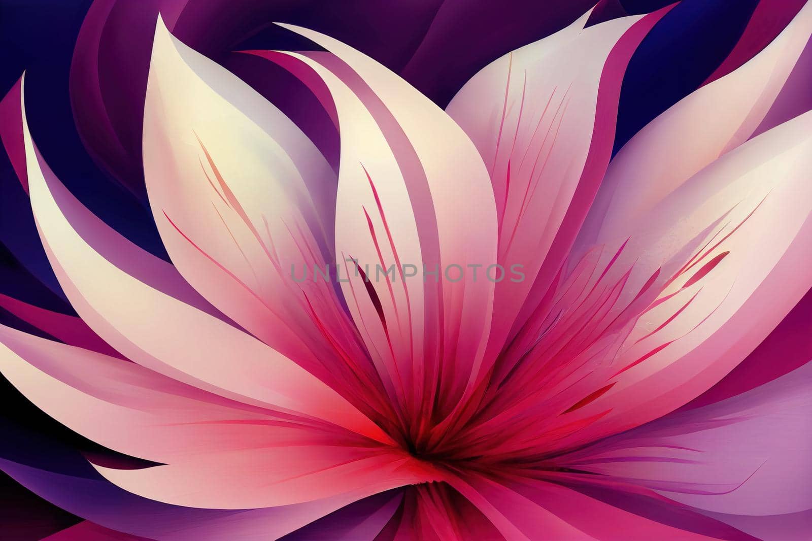 Abstract flower Female floral background 2d illustration by 2ragon