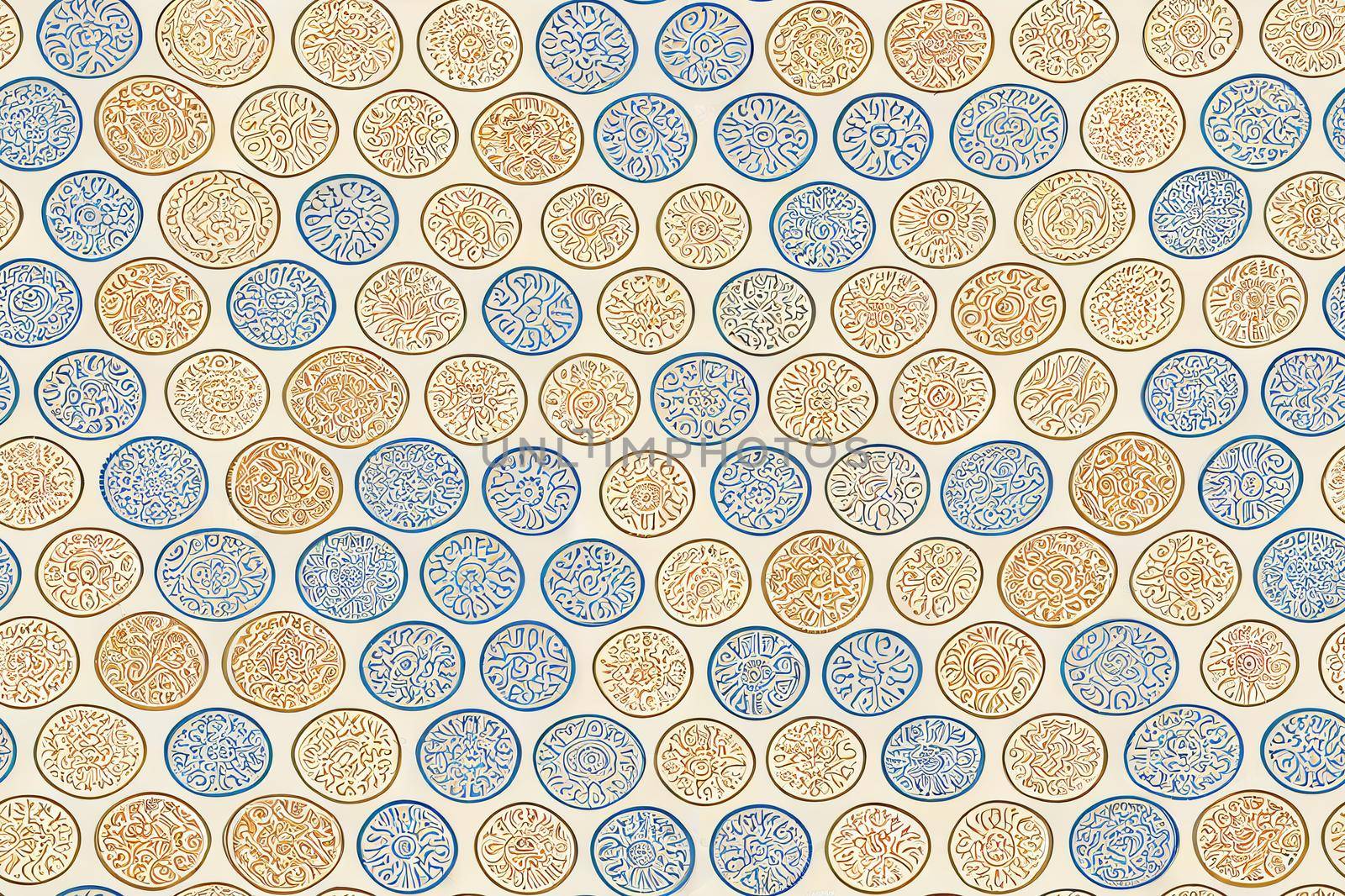 Super Big set of 32 oriental patterns. White and gold background with Arabic ornaments. Patterns, backgrounds and wallpapers for your design. Textile ornament. illustration.