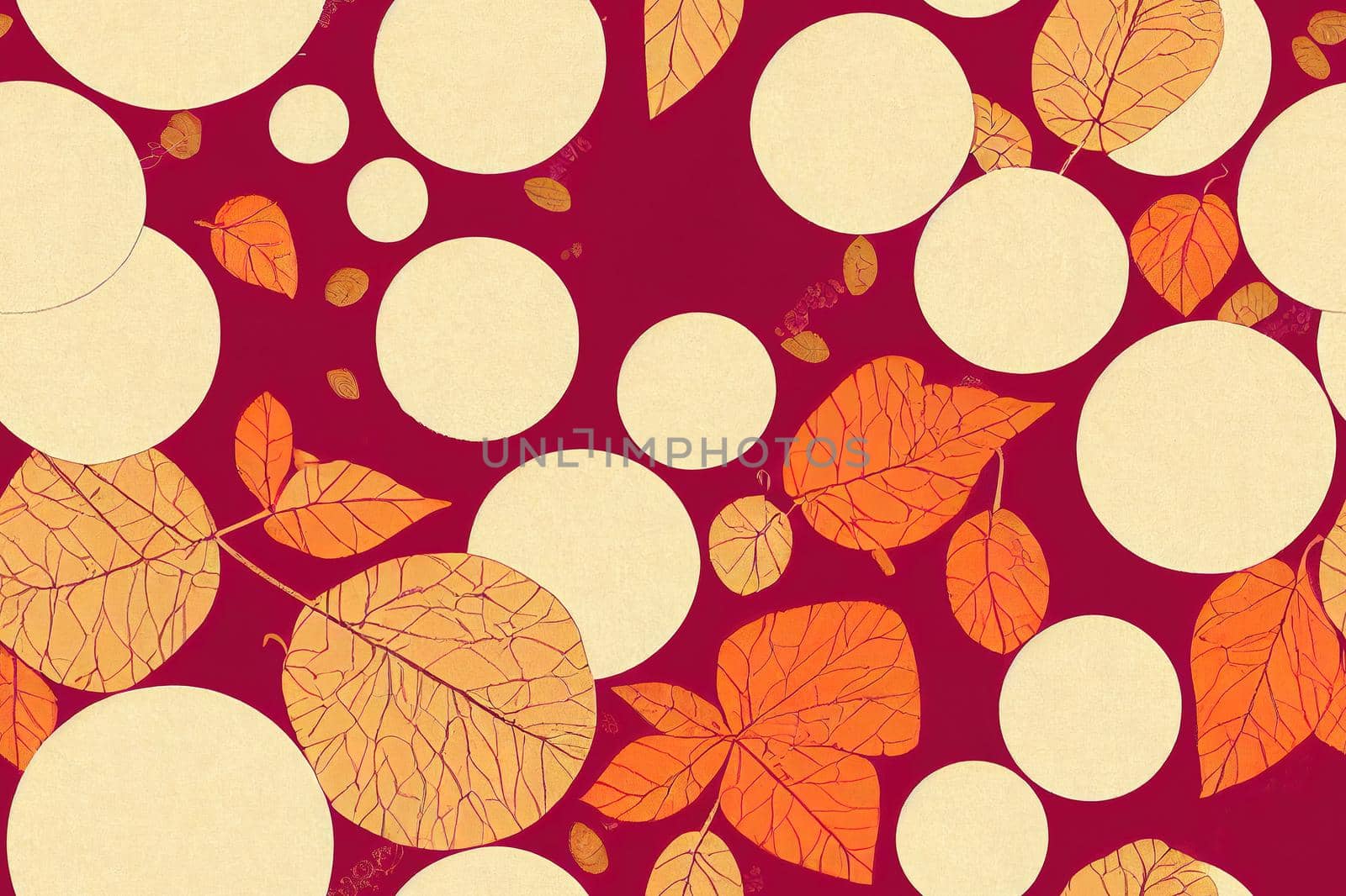 Autumn Japanese paper pattern background. High quality illustration