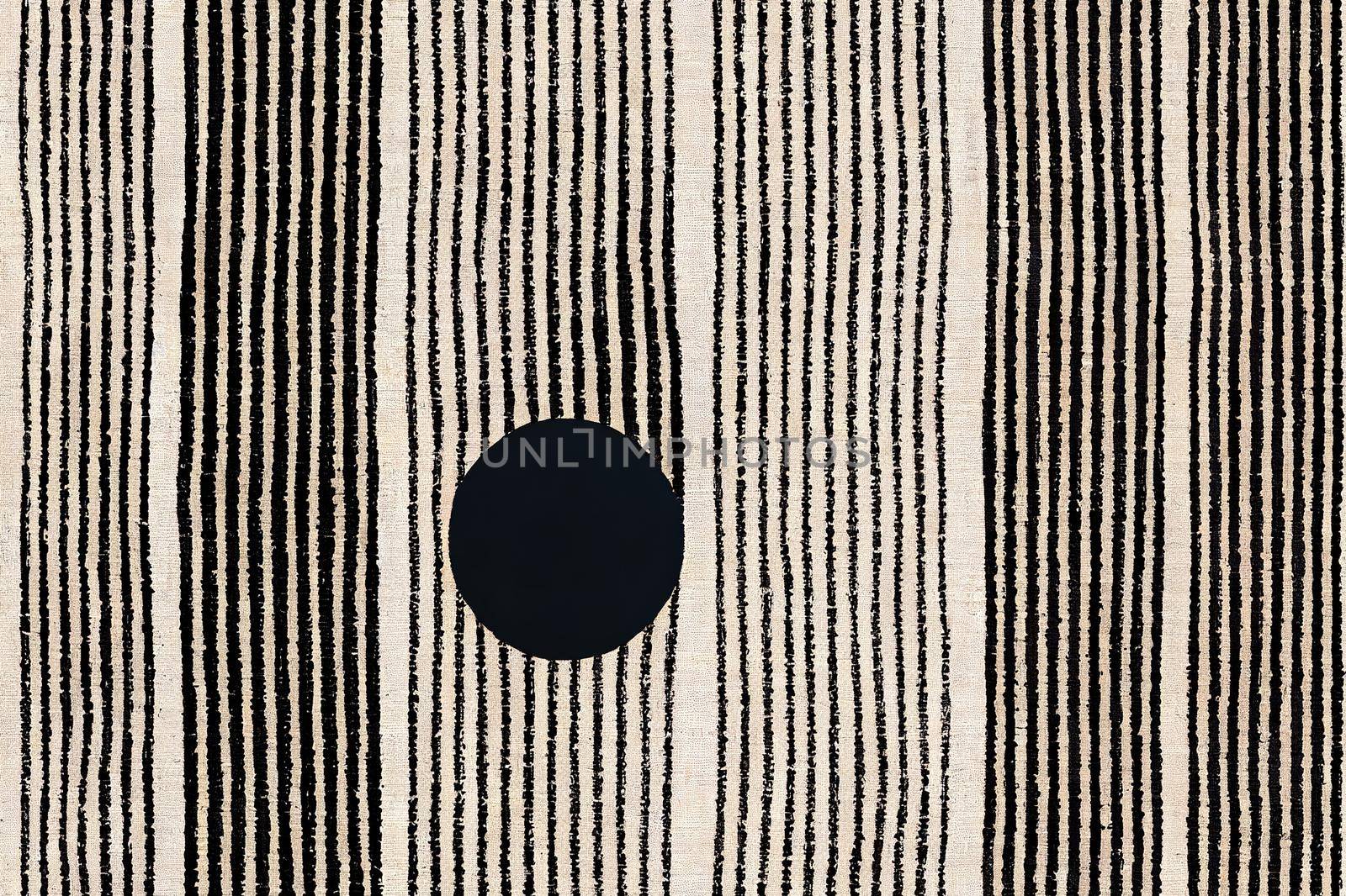Monochrome Distressed Canvas Textured Broken Striped Seamless Pattern