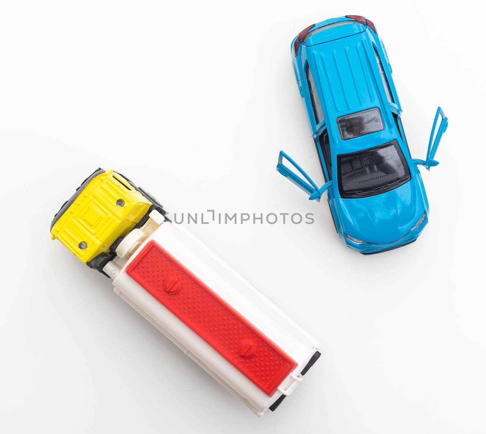 toy cars on white background.