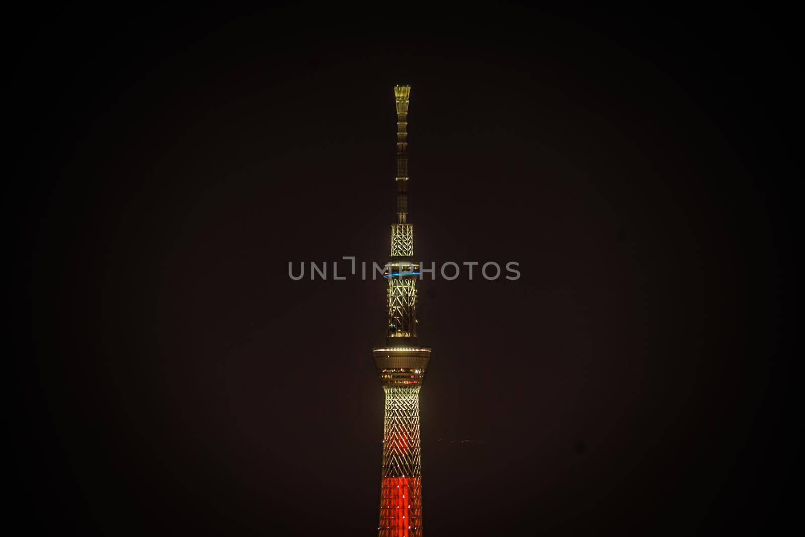 Sky Tree seen from Bunkyo Civic Center. Shooting Location: Tokyo metropolitan area