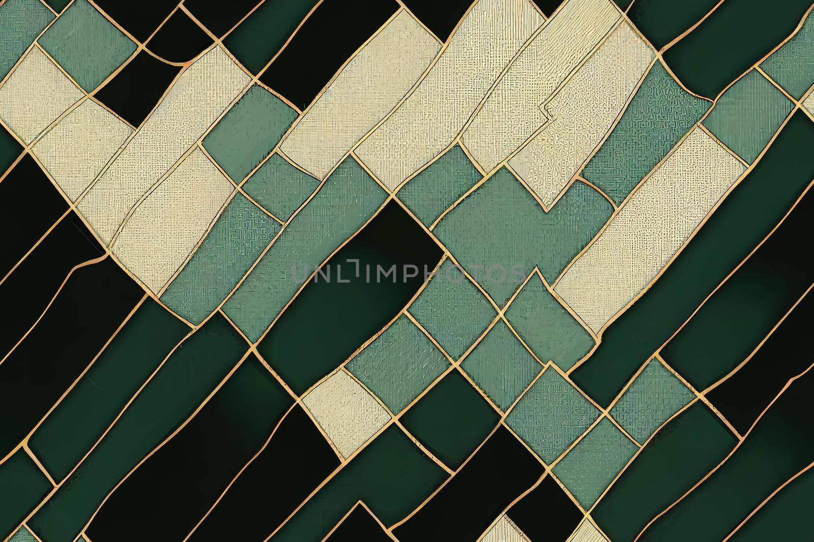 Tie dye stripe green and black brush seamless pattern texture grunge. Line ink abstract paint print on white textile background.