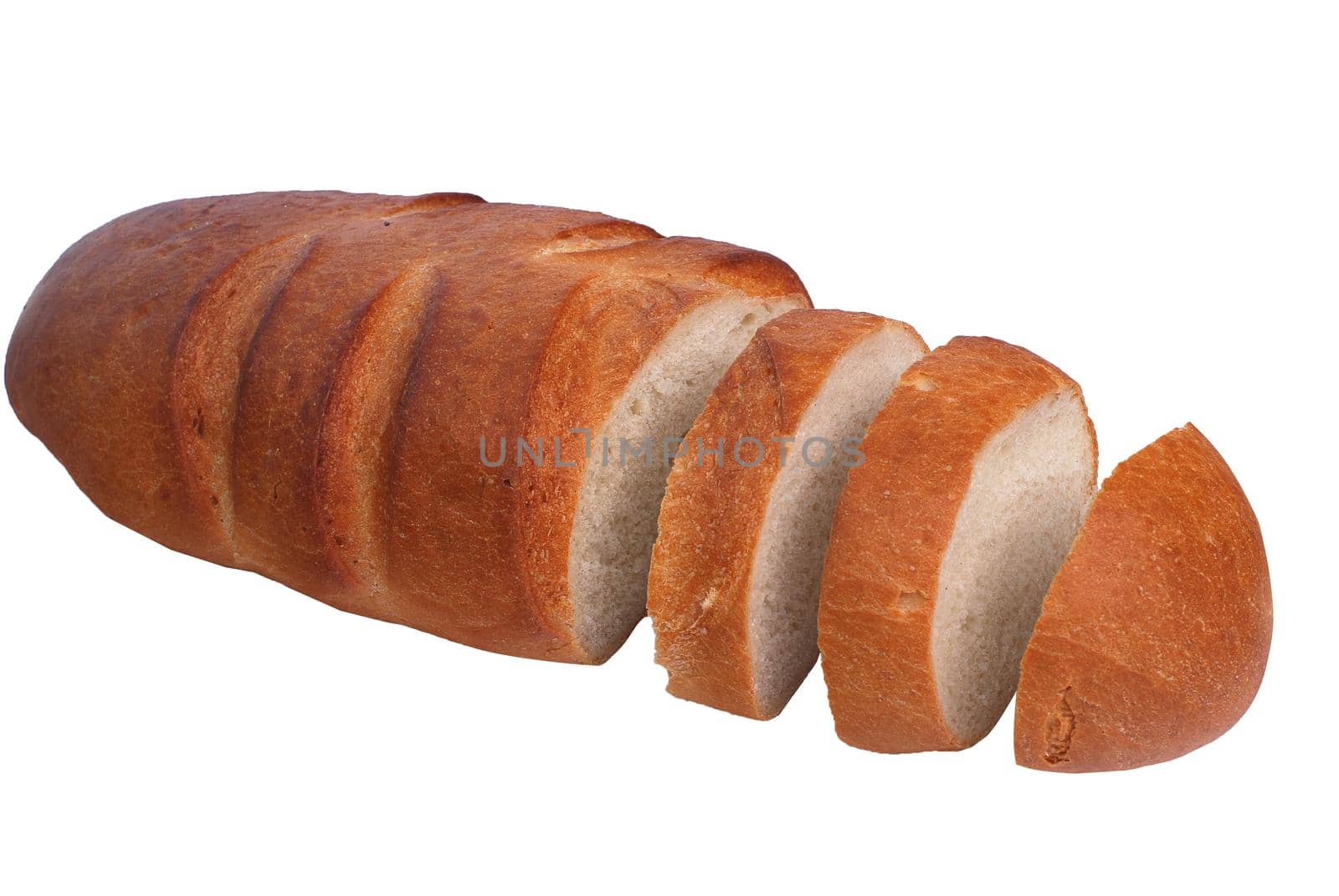 bread isolation on the white background