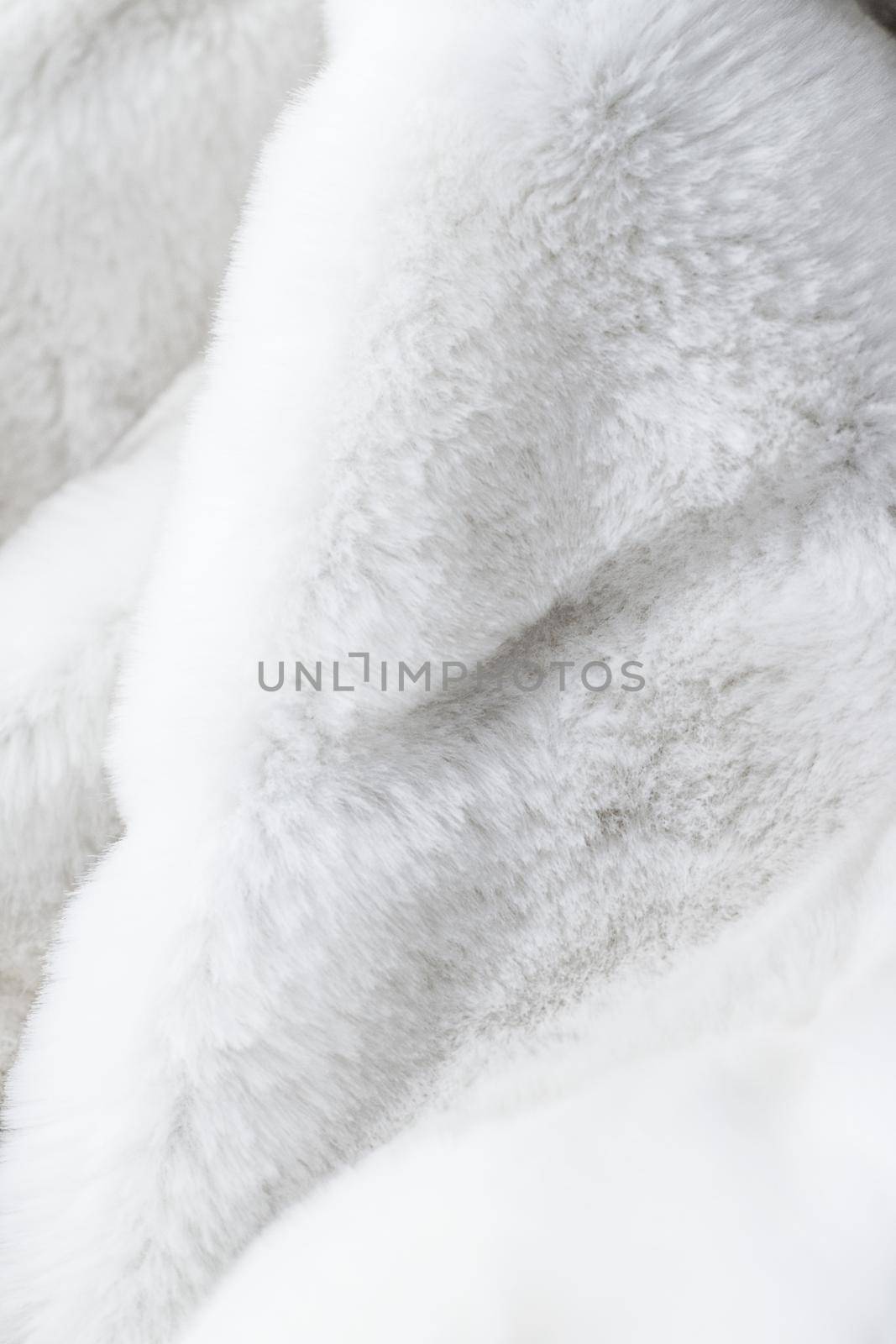 Fashion design, warm winter clothing and vintage material concept - Luxury white fur coat texture background, artificial fabric detail