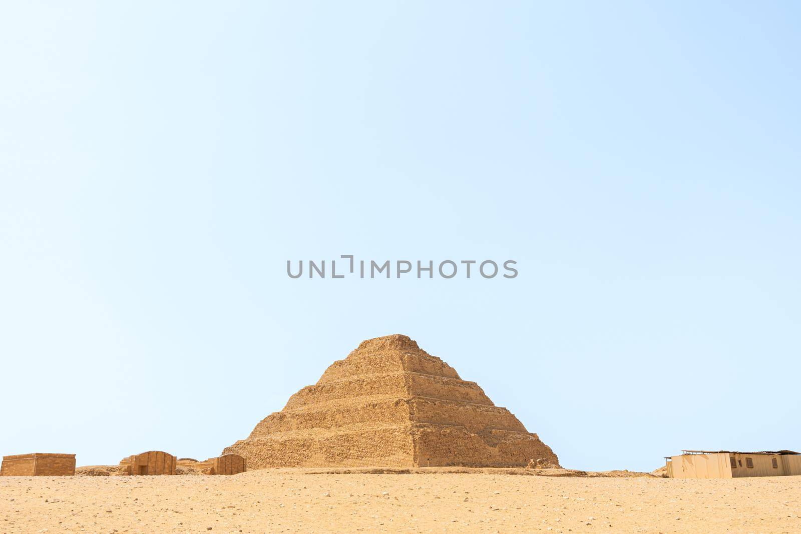 Pharaoh Zoser Step Pyramid at the necropolis of Saqqara