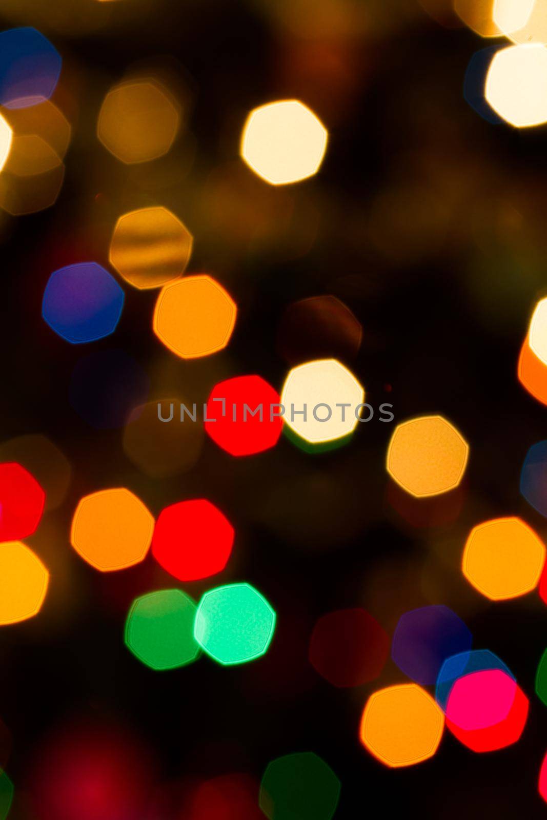 Defocus of Christmas lights.