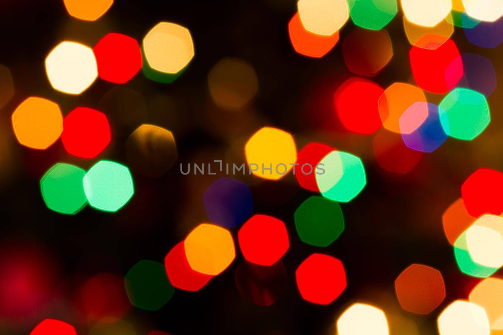 Defocus of Christmas lights.