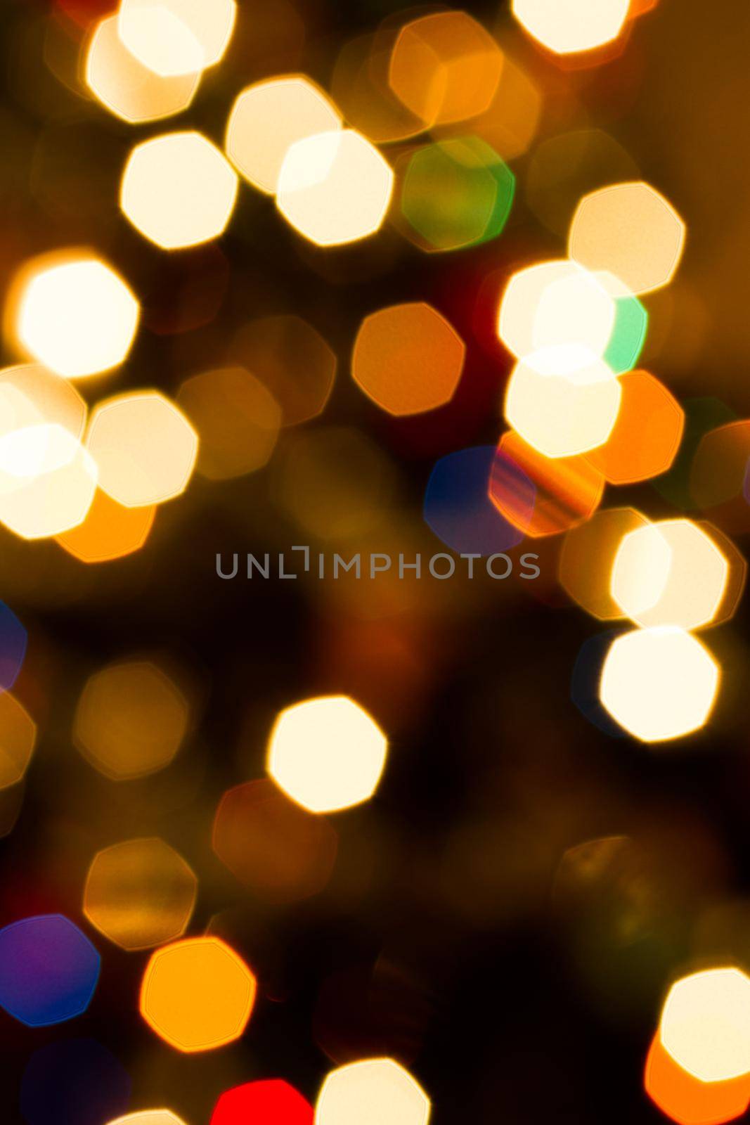 Defocus of Christmas lights.