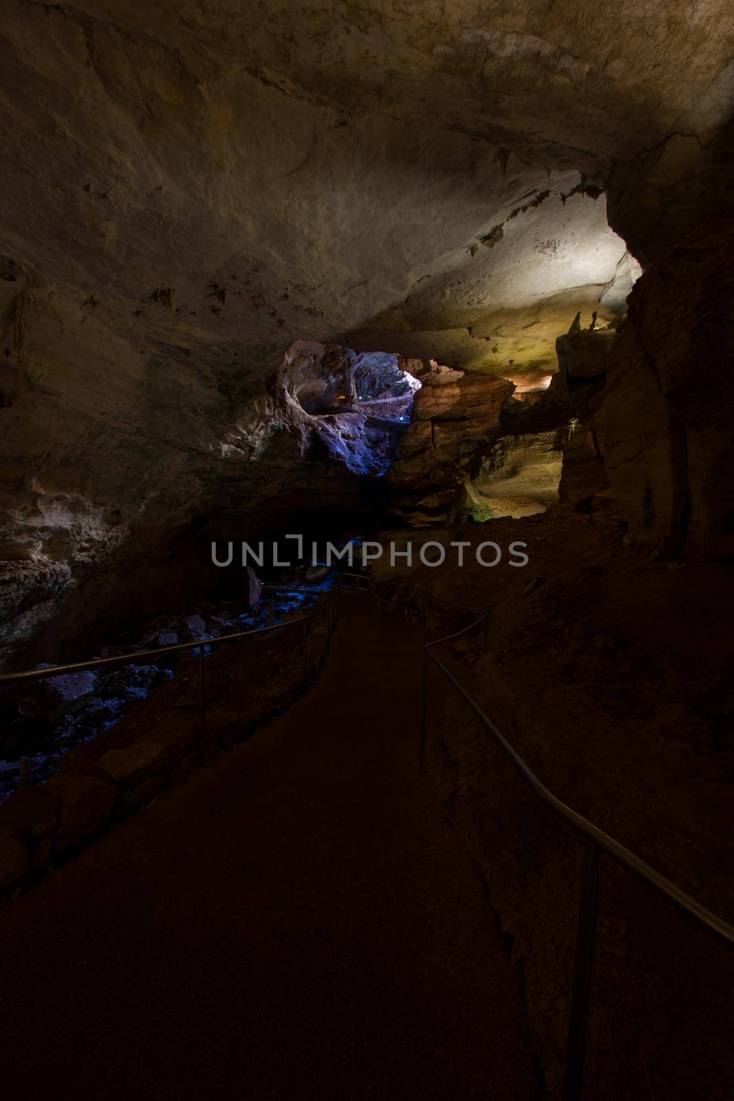 Limestones formations of Guadeloupe Mountains' Carlsbad Caverns.
