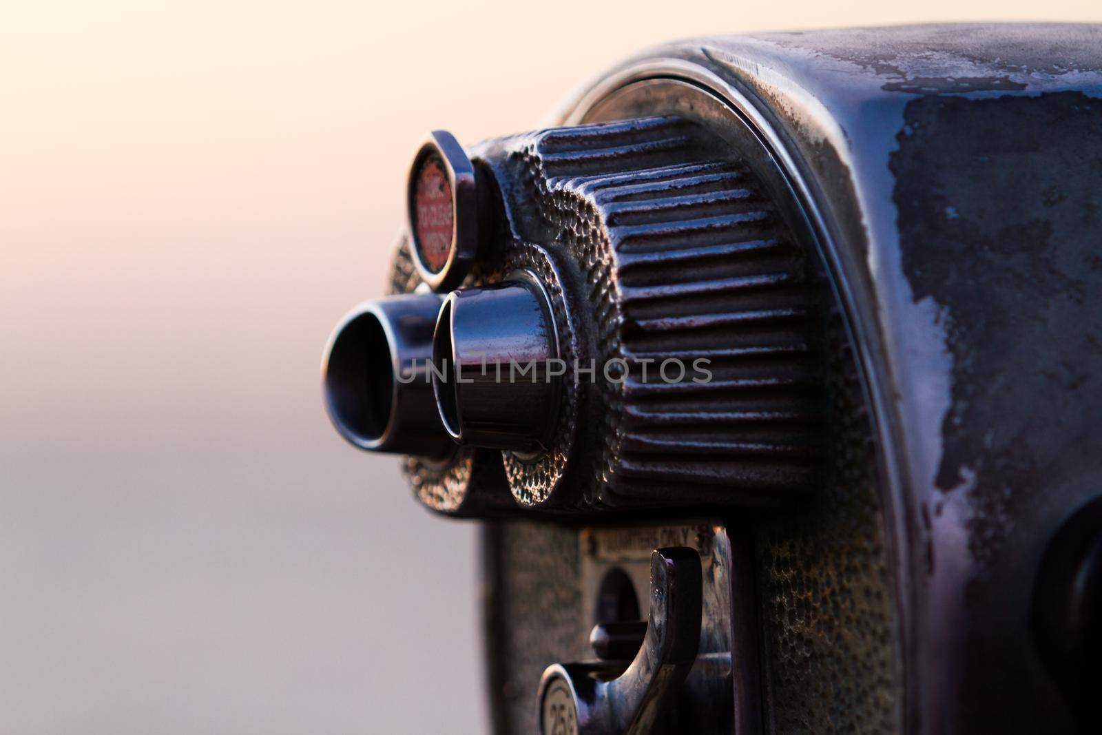 A coin operated view finder in tourist location.
