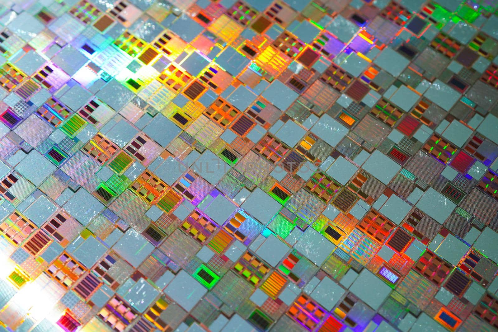 Silicon wafer for manufacturing semiconductor of integrated circuit.