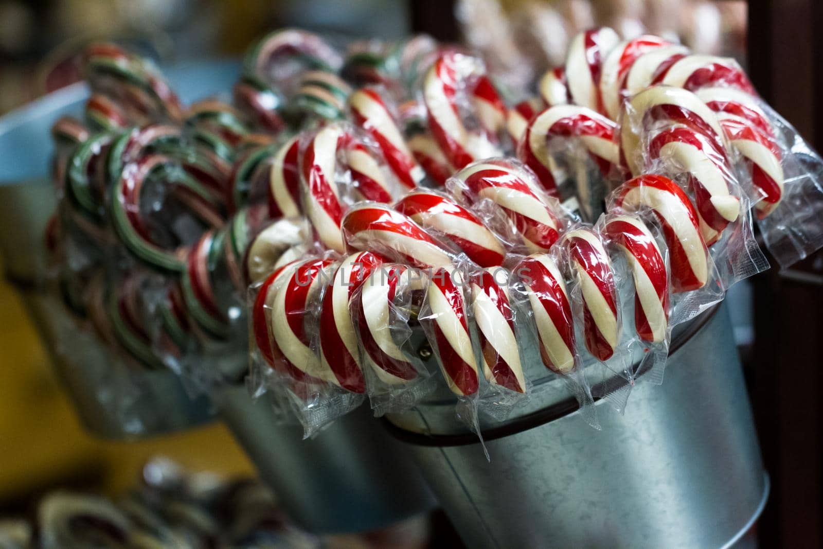Gourmet hard candies for Christmas holidays.