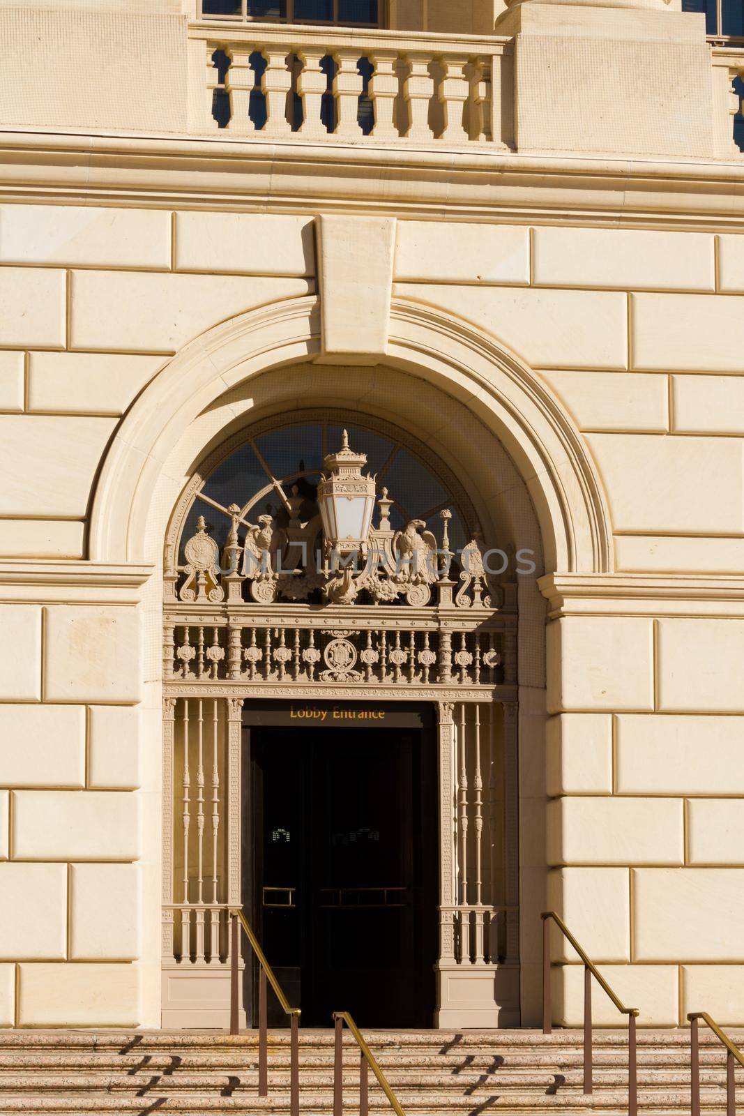 Front door od US Post Office in San Antonio, TX.