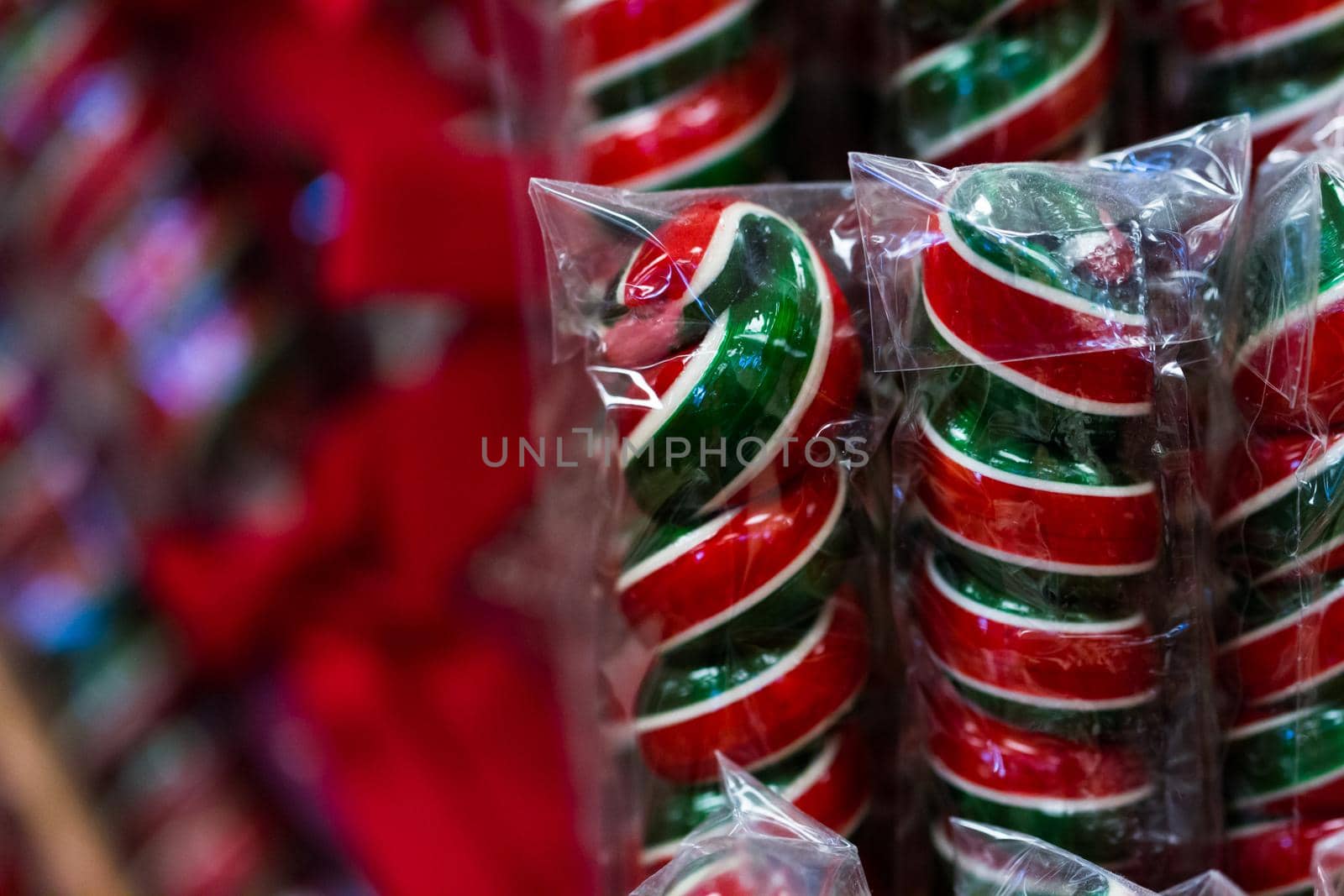 Gourmet hard candies for Christmas holidays.