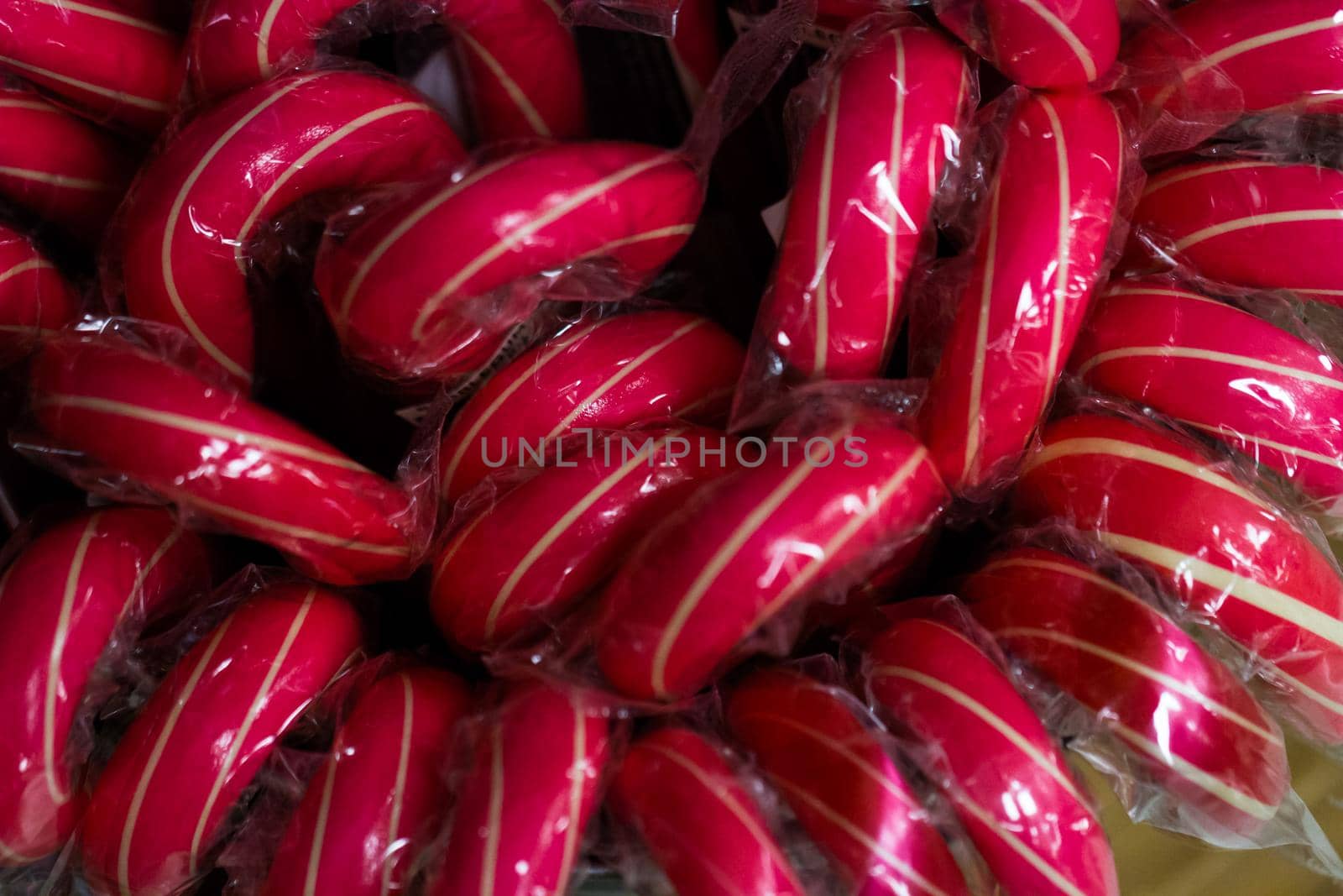 Gourmet hard candies for Christmas holidays.