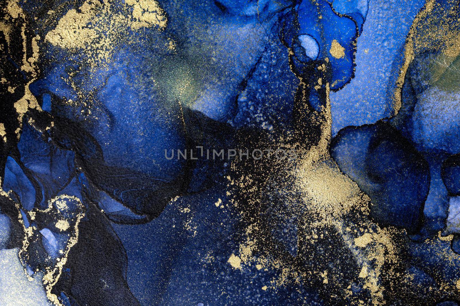 Marble ink abstract art from exquisite original painting for abstract background by biancoblue