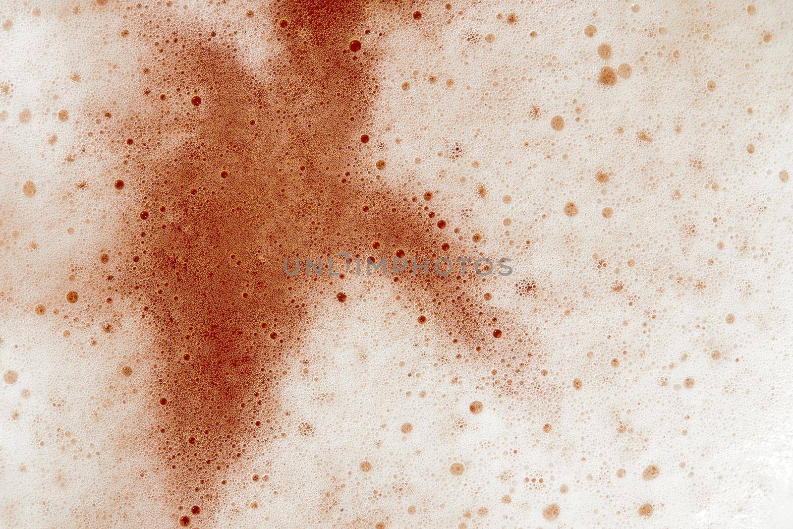 Beer foam top view. Soft fresh Foam on light beer. Bubble froth of beer. Beer foam texture background by EvgeniyQW