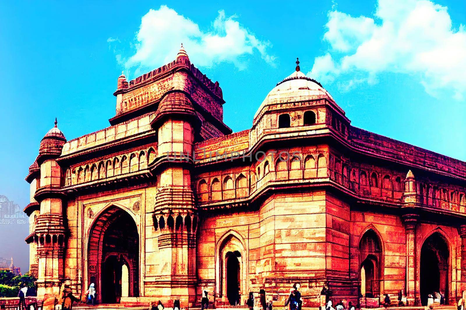 anime style, Gateway of India mumbai india , Anime style no watermark
