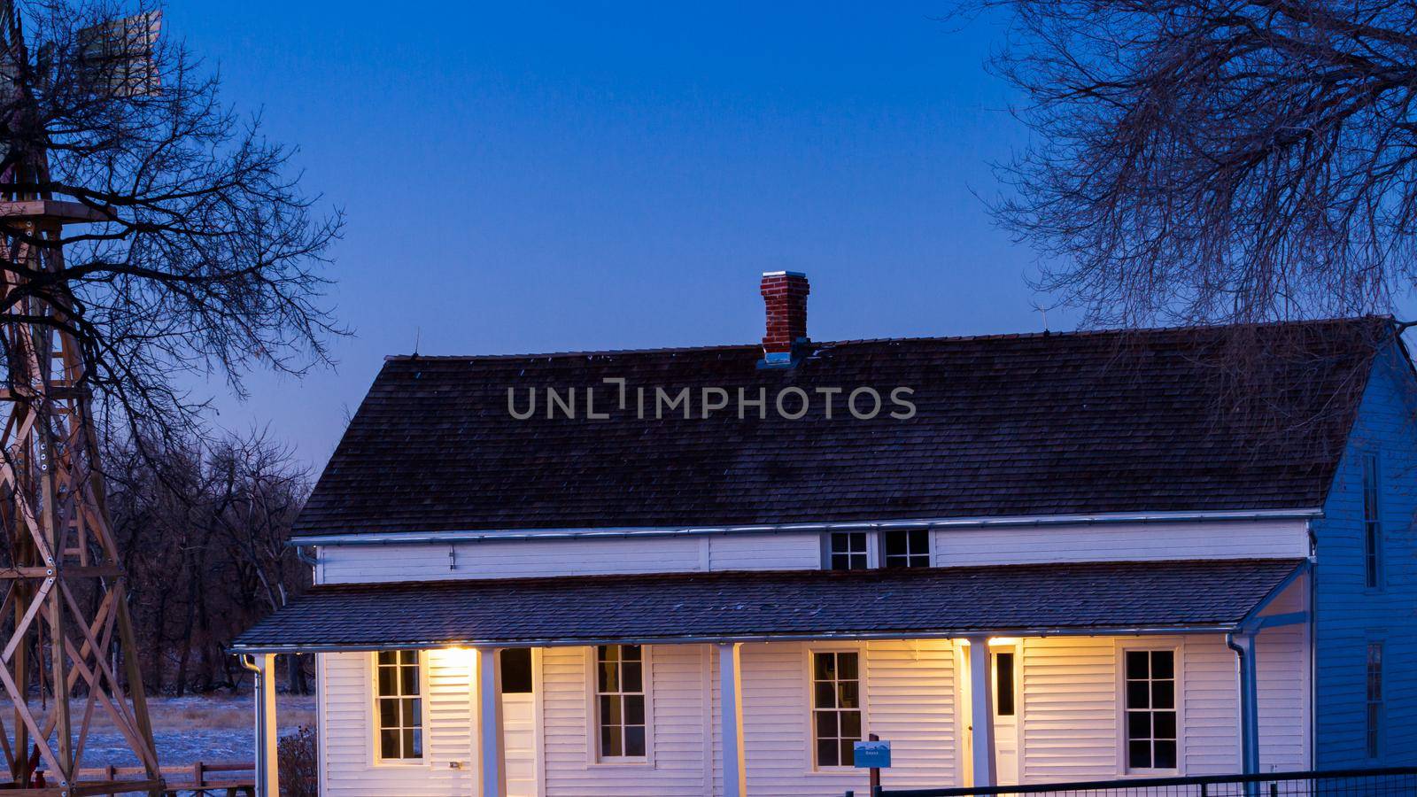 Historical farm house at the 17mile House Farm Park, Colorado.