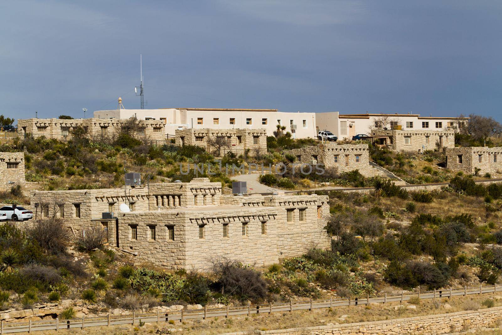 Facility structures at the Carlsbad Caverns National Park.