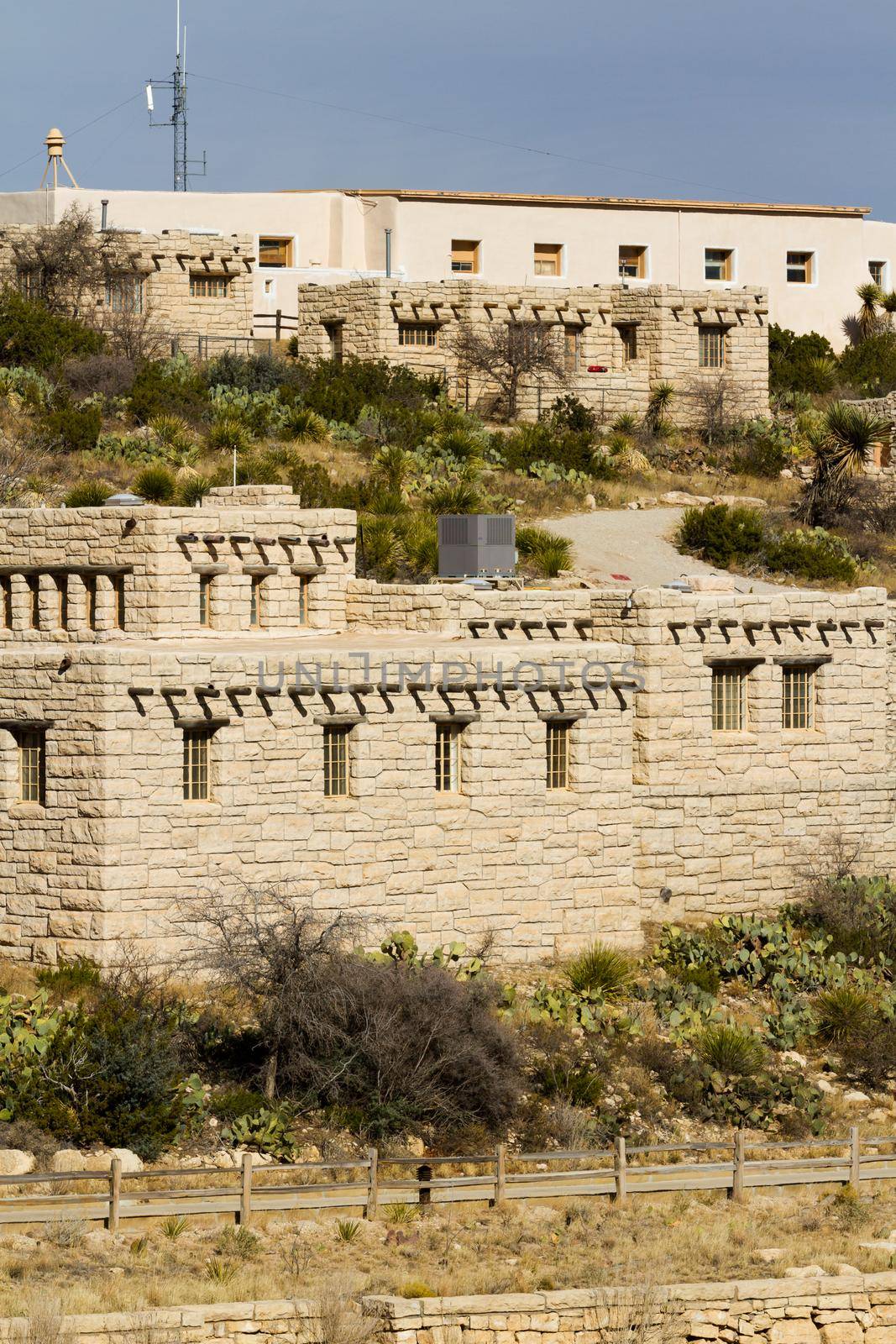 Facility structures at the Carlsbad Caverns National Park.