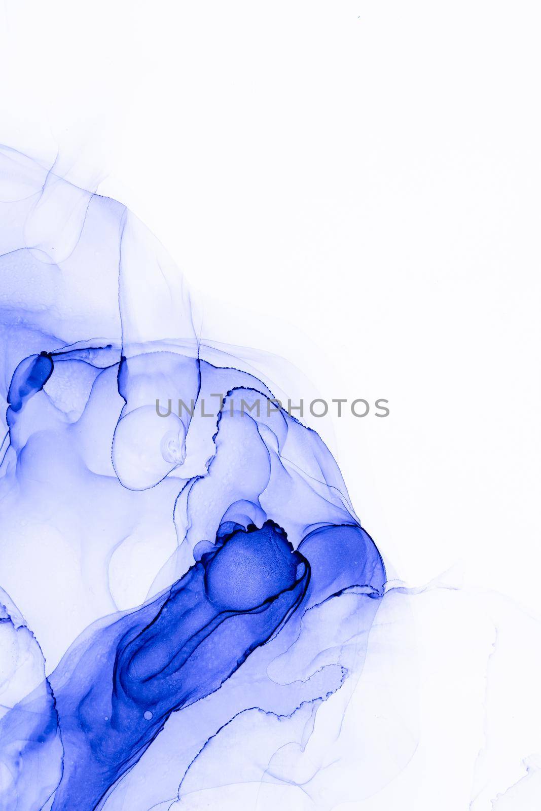 Marble ink abstract art from exquisite original painting for abstract background . Painting was painted on high quality paper texture to create smooth marble background pattern of ombre alcohol ink .