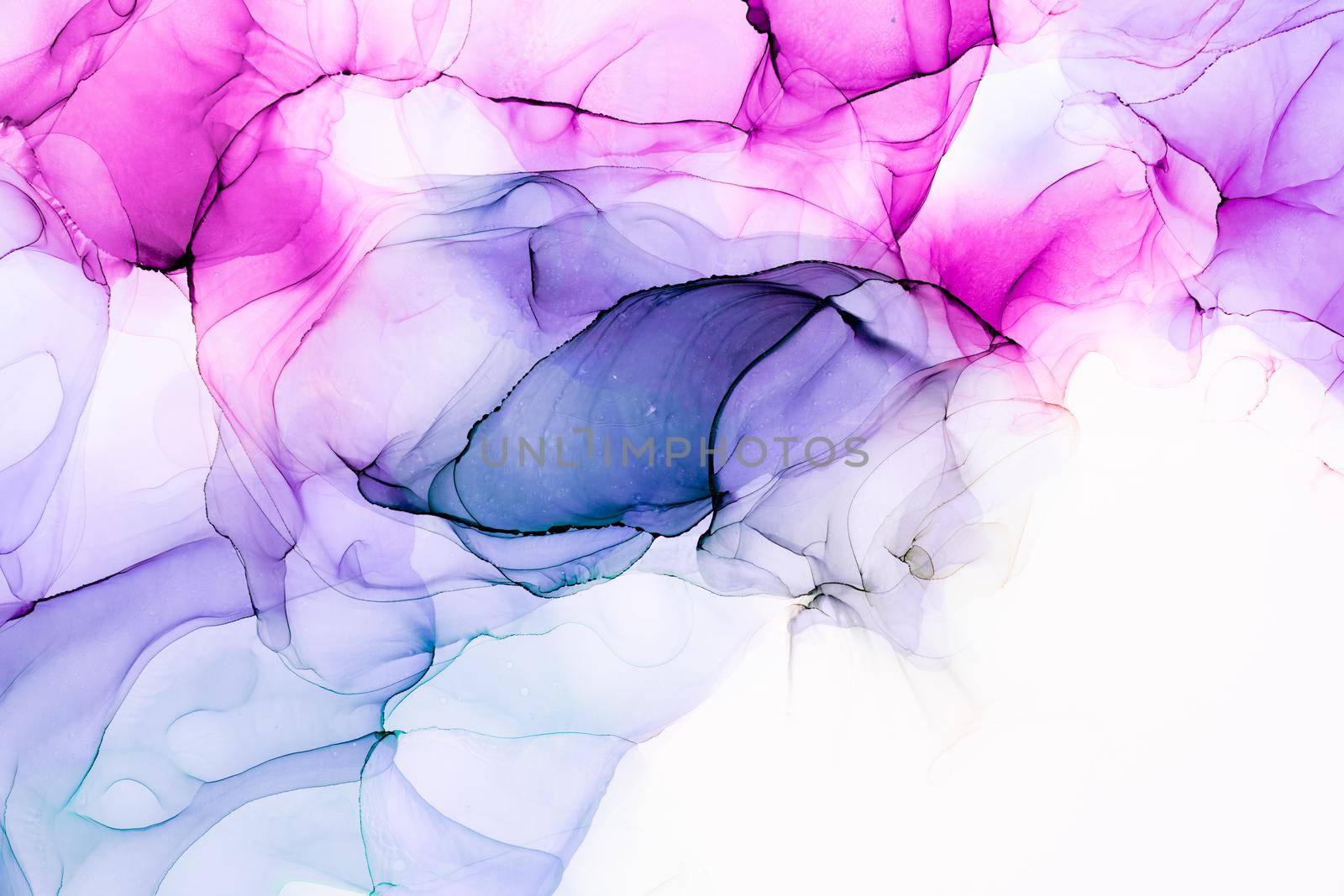 Marble ink abstract art from exquisite original painting for abstract background . Painting was painted on high quality paper texture to create smooth marble background pattern of ombre alcohol ink .