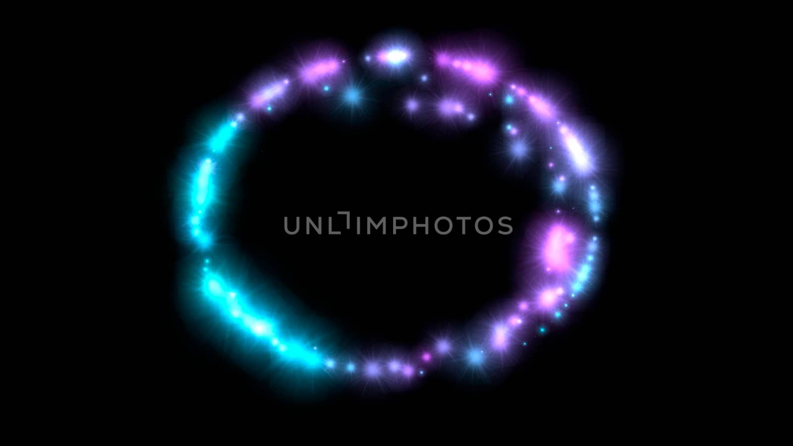 Abstract black background with glowing stars and particles by Vvicca