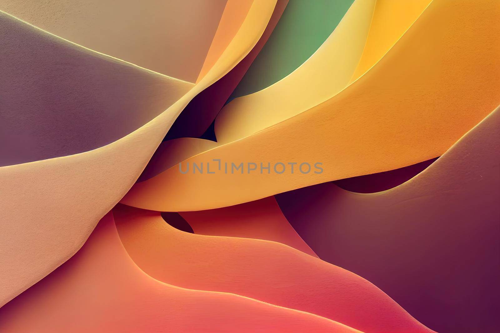 Abstract blurred background in soft pastel tone for aesthetic of autumn and fall design. Color and light gradient in warm earth tone background.