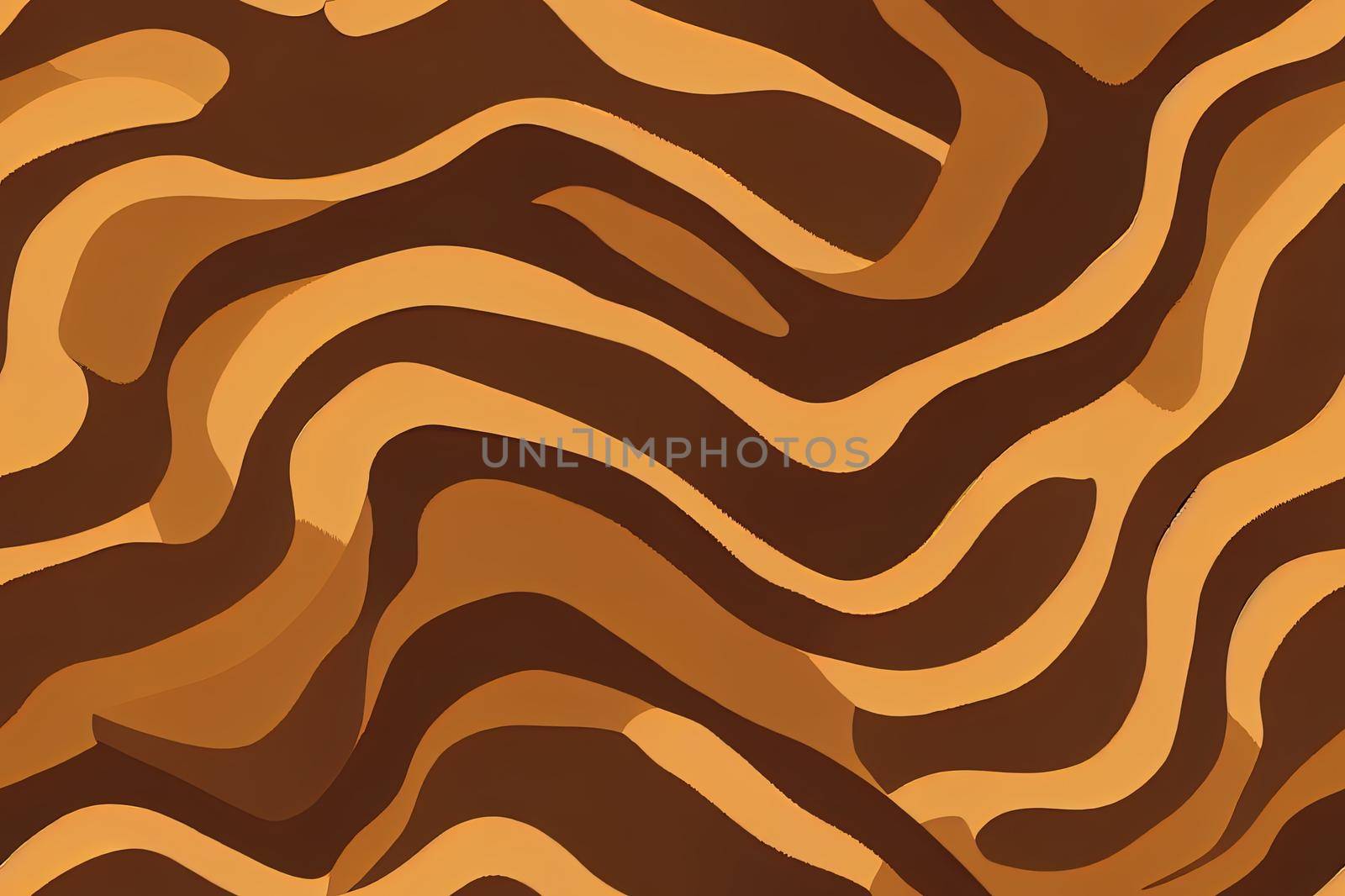 Soft blurry ikat gradient ombre seamless repeat pattern in natural terra cotta desert colors. Abstract landscape, ancient weaving. Great for home decor, fashion, stationary. Generative art.