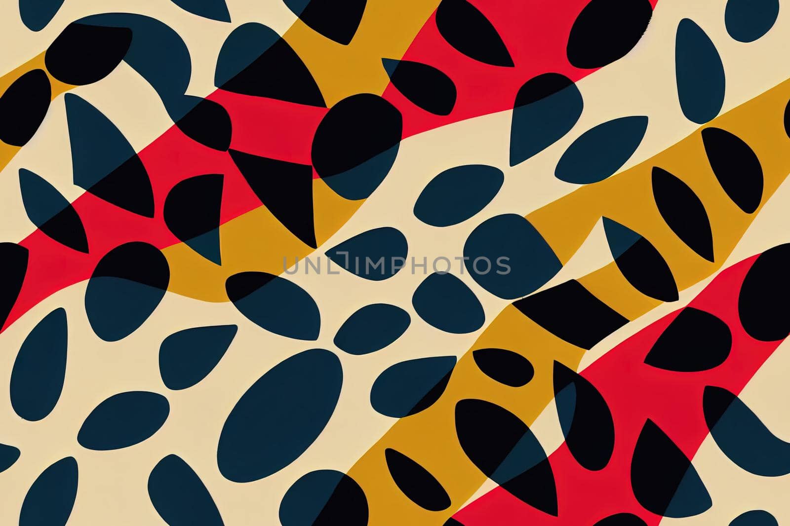 Traditional african fabric and wild animal skins seamless pattern