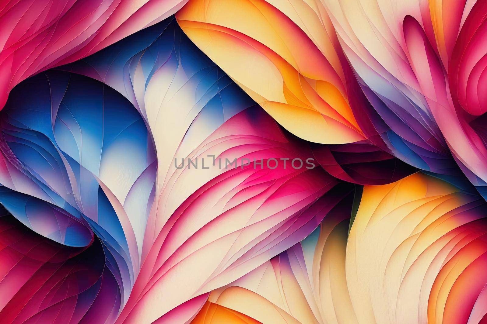 Brush moving stylized floral background moving colorful fabric patterns