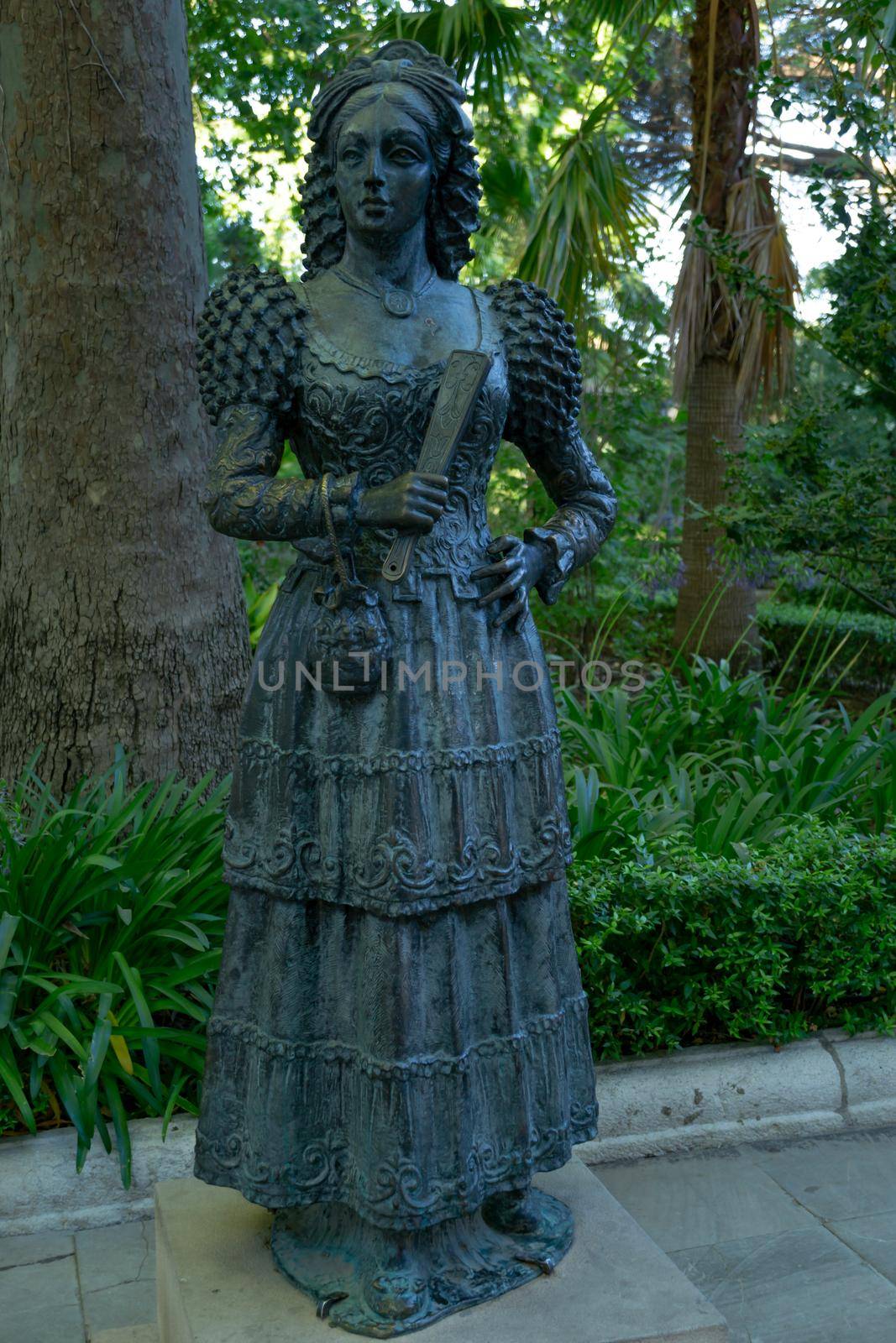 statue with typical costume of ronda ,malaga ,spain by joseantona