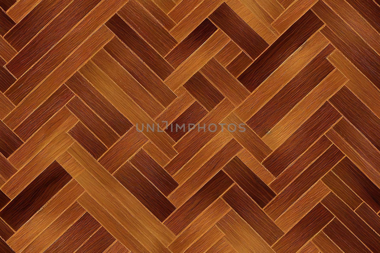 3d red gold lattice tiles on wooden oak background. Material wood oak. High quality seamless realistic texture.