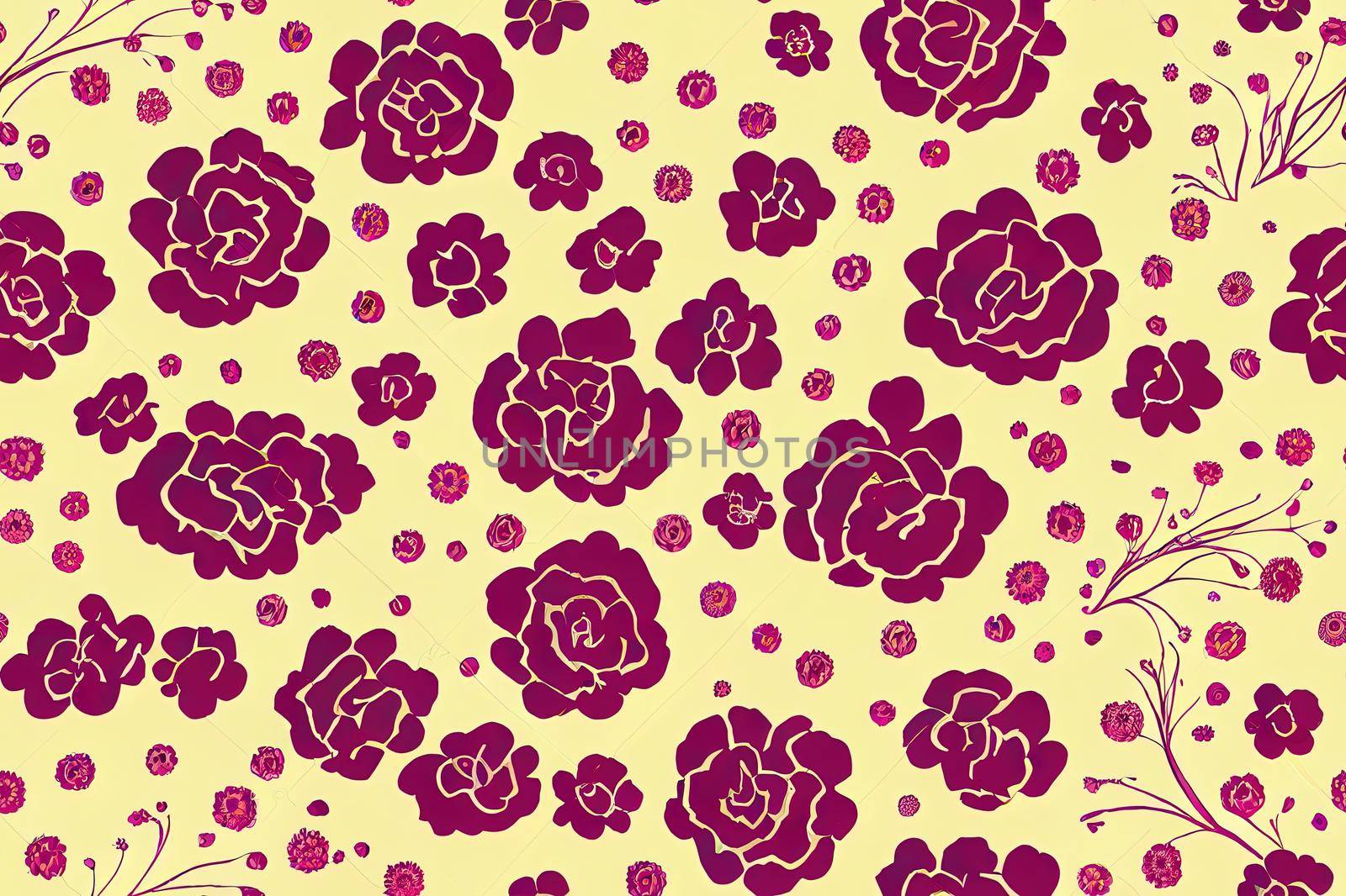 Seamless floral pattern. Flowers texture