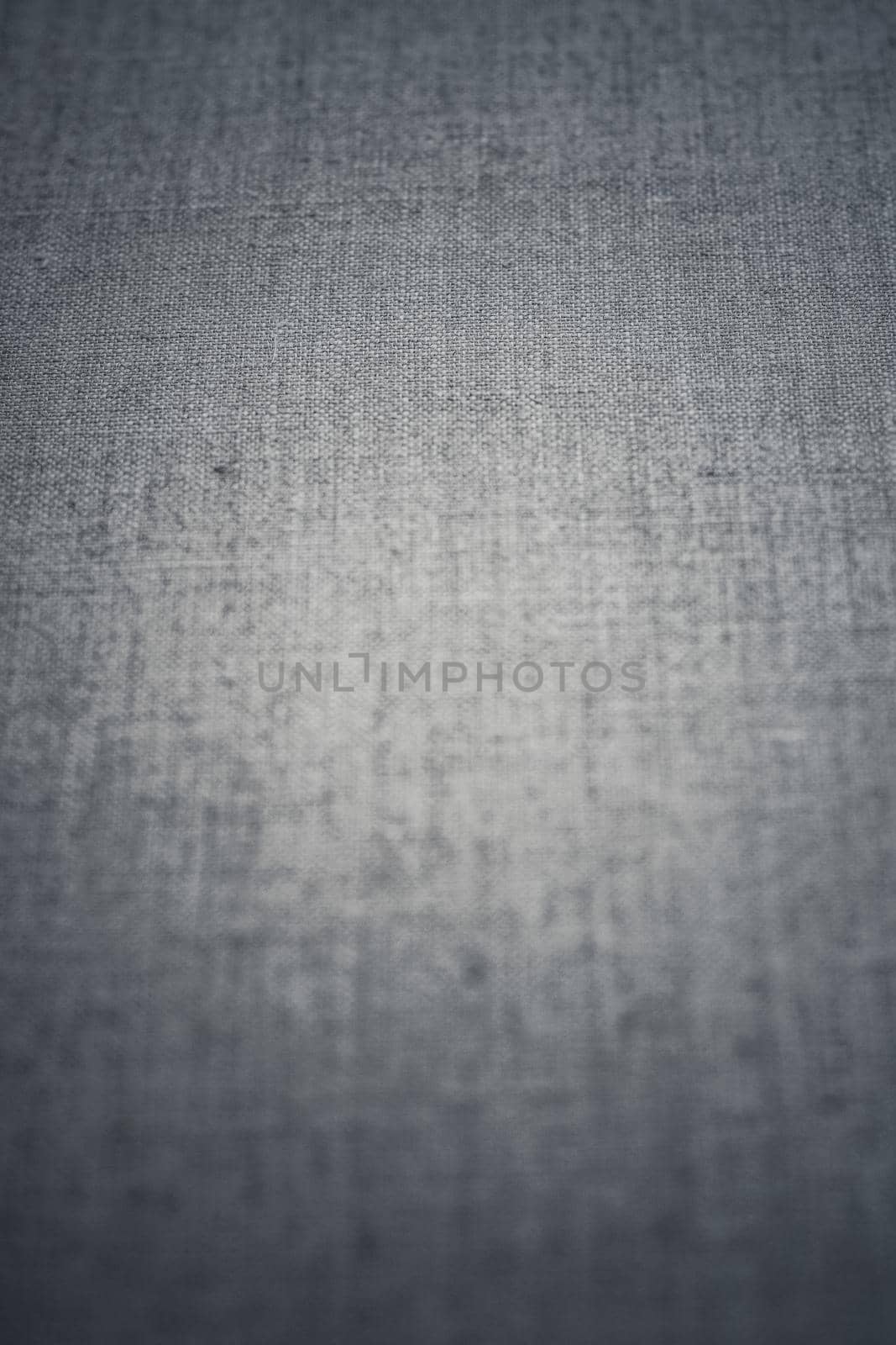 Textile material, natural surface and vintage decor texture concept - Decorative gray linen fabric textured background for interior, furniture design and art canvas backdrop