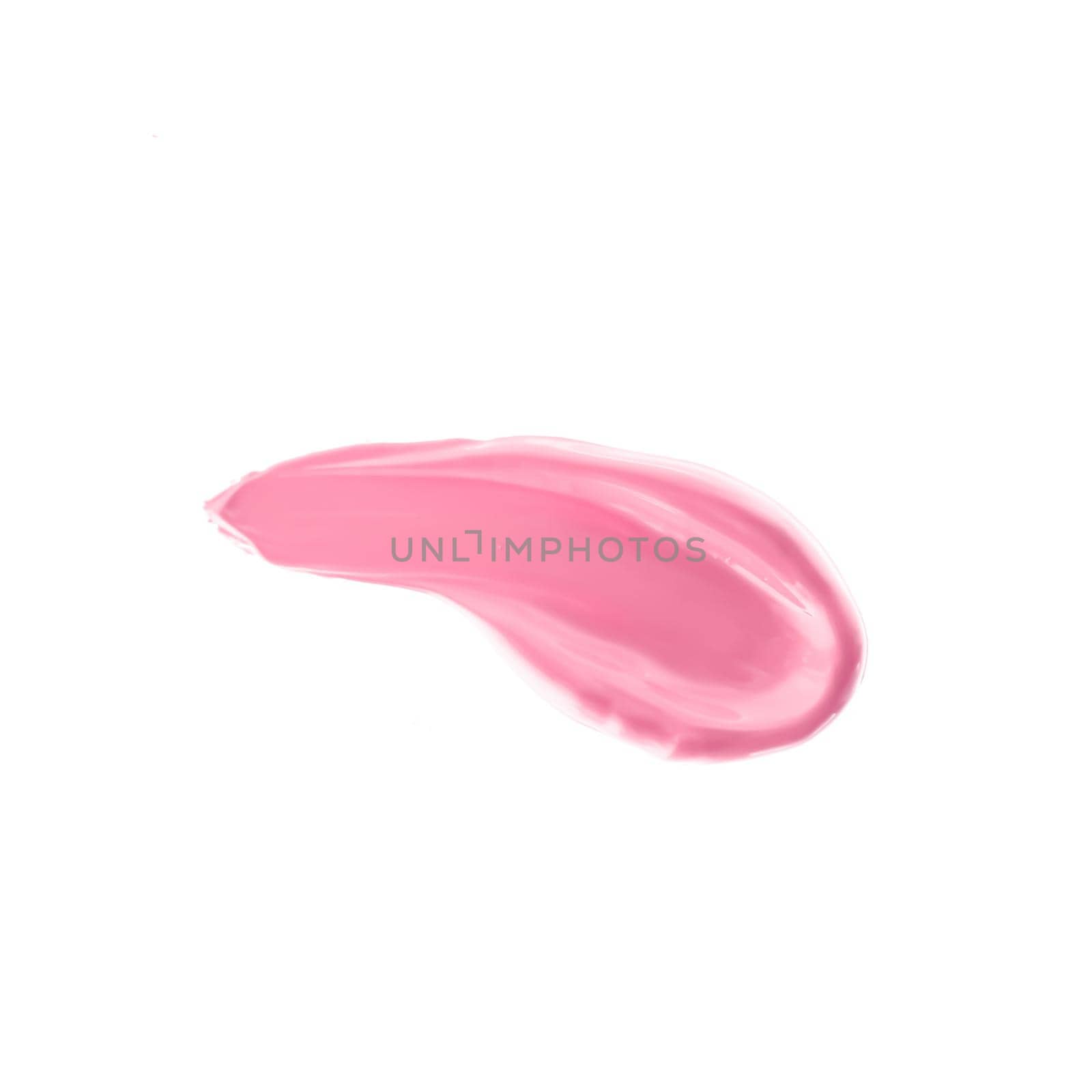 Pastel pink beauty swatch, skincare and makeup cosmetic product sample texture isolated on white background, make-up smudge, cream cosmetics smear or paint brush stroke closeup