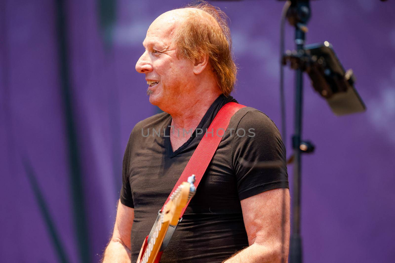 San Francisco, CA, 1st October, 2022, Grammy nominee Adrian Below performs the Talking Heads 1980 classic Remain in Light at the 2022 Hardly Strictly Bluegrass Festival in Golden Gate Park.