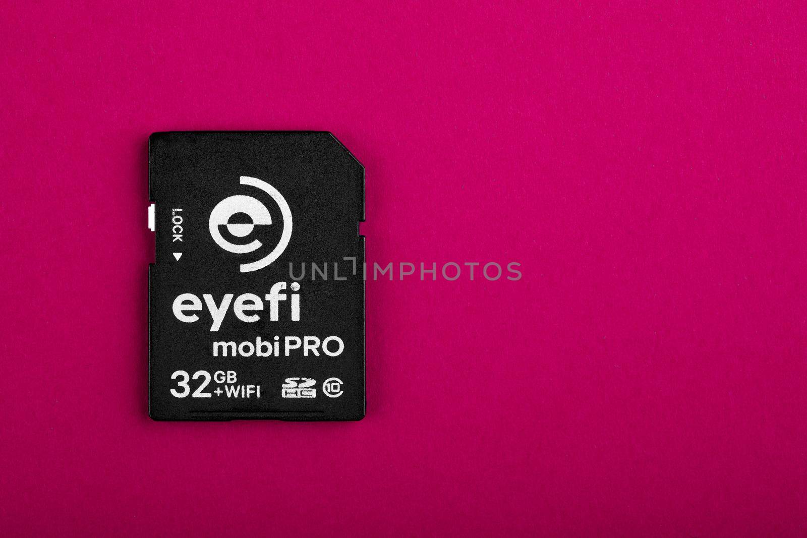 SD memory card Eye-Fi Mobi Pro with Wi-Fi. 12.12.2018 Rostov-on-Don, Russia