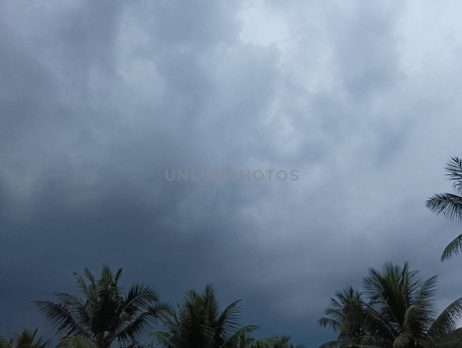 Black cloudy sky clouds before rain. High quality image,this is how clouds look before raining in the evening
