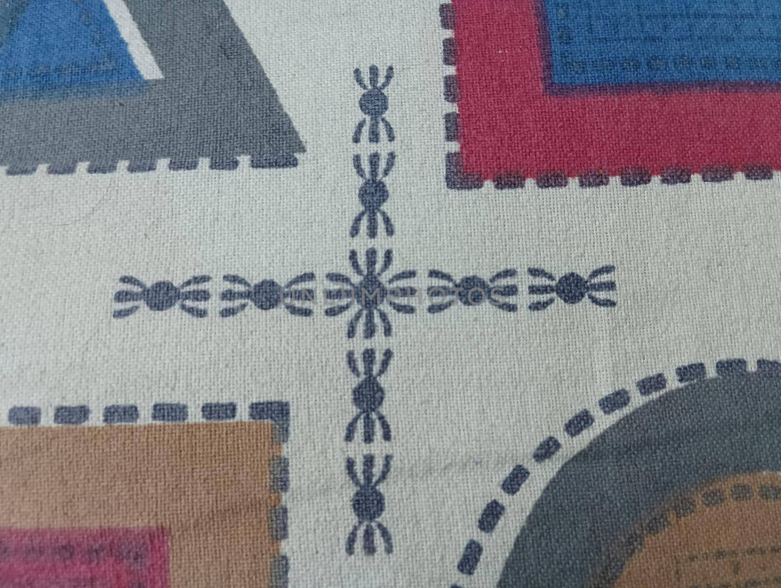 Colourful design for t-shirts and other print on demand with four colours in borders. High quality photo
